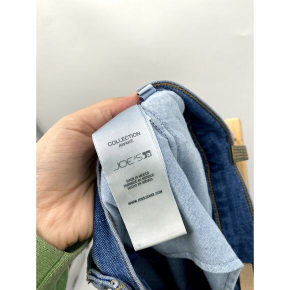 Joes 31 High rise pleated wide leg trouser jean 32" inseam - Picture 7 of 10